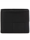 Intrecciato Half Wallet Black - BOTTEGA VENETA - BALAAN 3