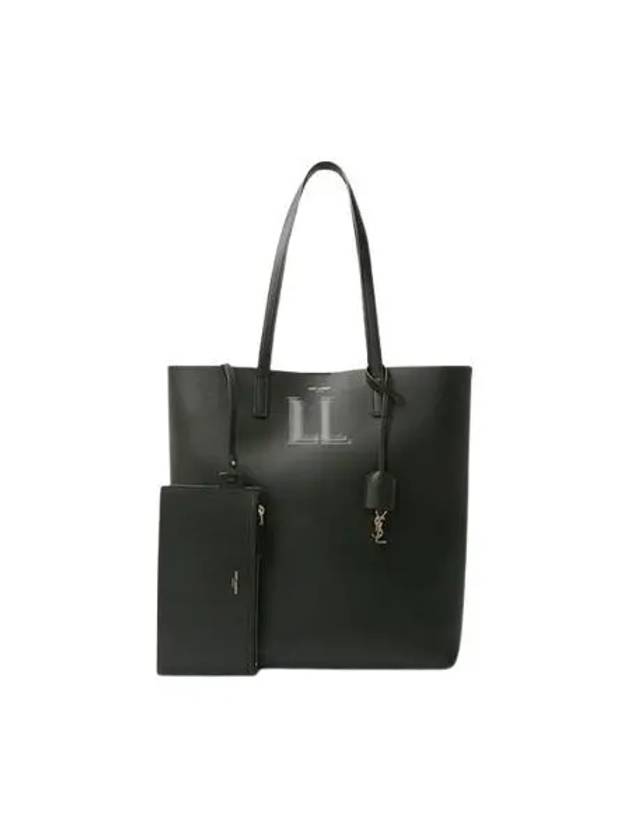 North South Shopping Tote Bag Black - SAINT LAURENT - BALAAN 2