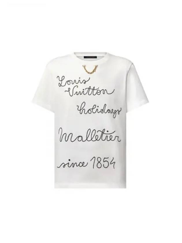 Embroidered LV Club T Shirt 1AFYOZ - LOUIS VUITTON - BALAAN 1