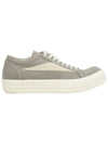 Dark Shadow Lido Vintage Low Top Sneakers Grey - RICK OWENS - BALAAN 1