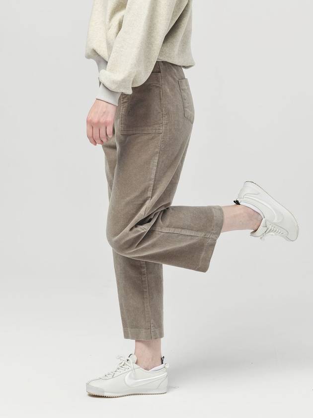 Doyou Know MC Women s Cotton Span Corduroy Cozy Pocket Khaki Beige 9 4 Pants DO6242PT24 - DOYOUKNOWMC GOLF WEAR - BALAAN 4