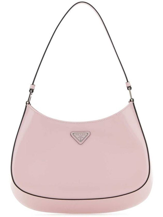 Cleo Brushed Leather Shoulder Bag Pink - PRADA - 1