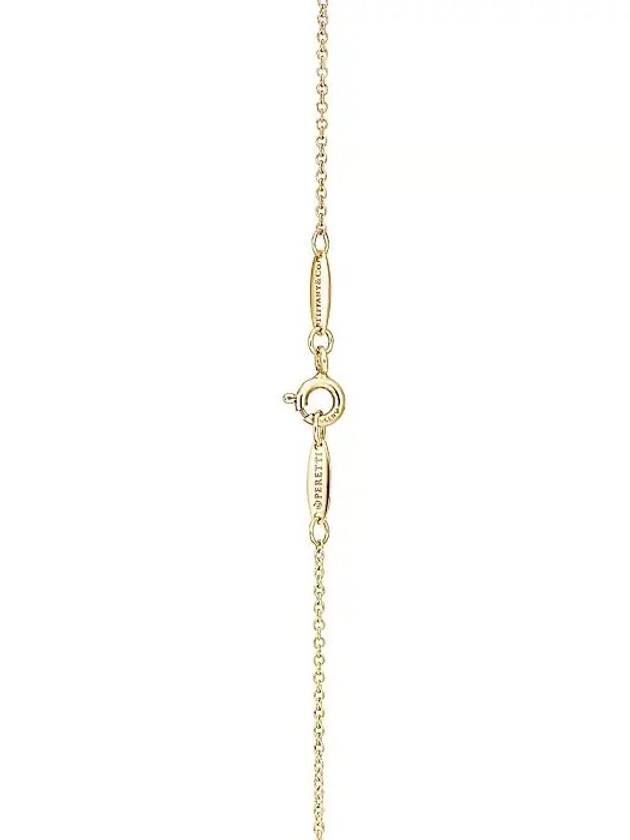 Elsa Peretti open heart pendant yellow gold 11mm 25152328 - TIFFANY & CO. - BALAAN 3