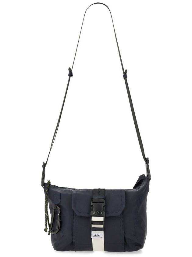 Track Logo Buckle Messenger Bag Navy - A.P.C. - BALAAN 4