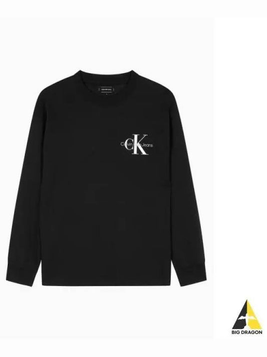 JEANS Unisex Relaxed Fit Monogram Logo Long Sleeve T Shirt J327339 BEH - CALVIN KLEIN - BALAAN 1