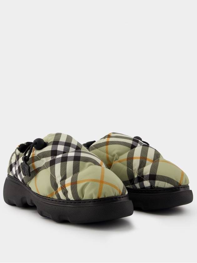 Check Nylon Pillow Loafers Green - BURBERRY - BALAAN 3