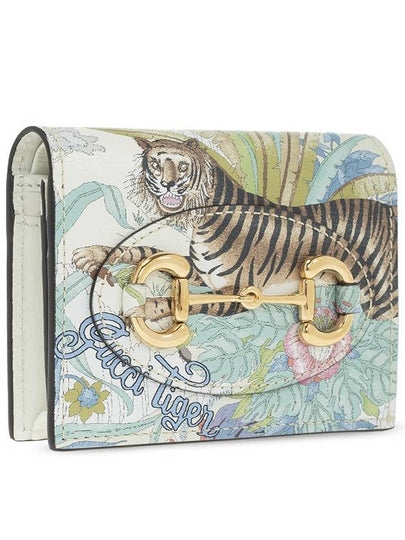 Tiger Horsebit 1955 Card Wallet Offwhite - GUCCI - BALAAN 2