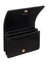 Triomphe Business Shiny Calfskin Card Wallet Black - CELINE - BALAAN 5