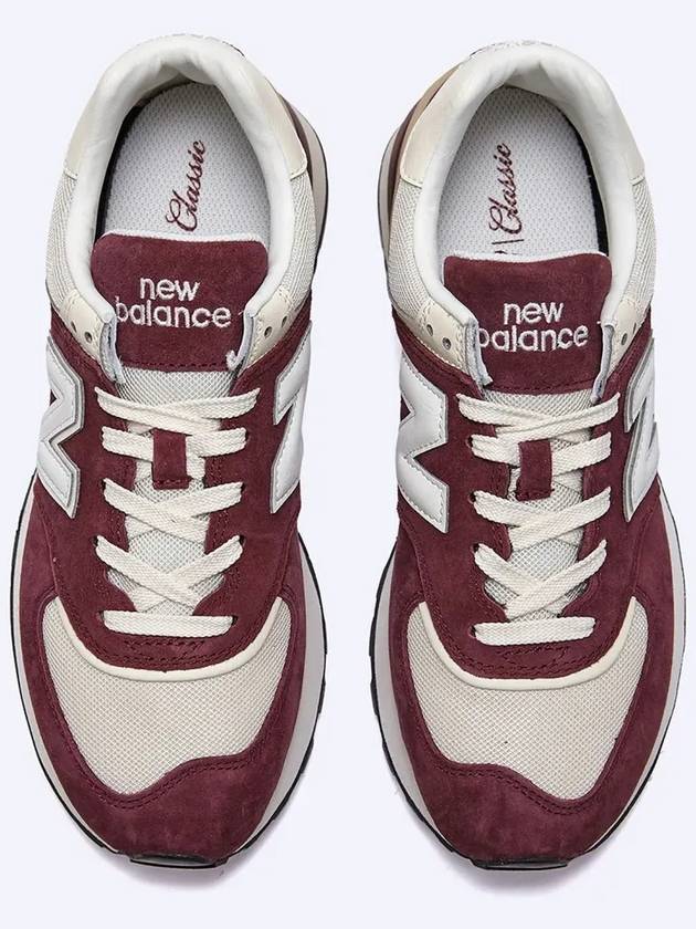 574 Legacy Low Top Sneakers Burgundy Angora - NEW BALANCE - BALAAN 5