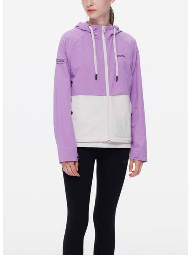 Saona Color Block Windbreaker Violet - DUVETICA - BALAAN 1