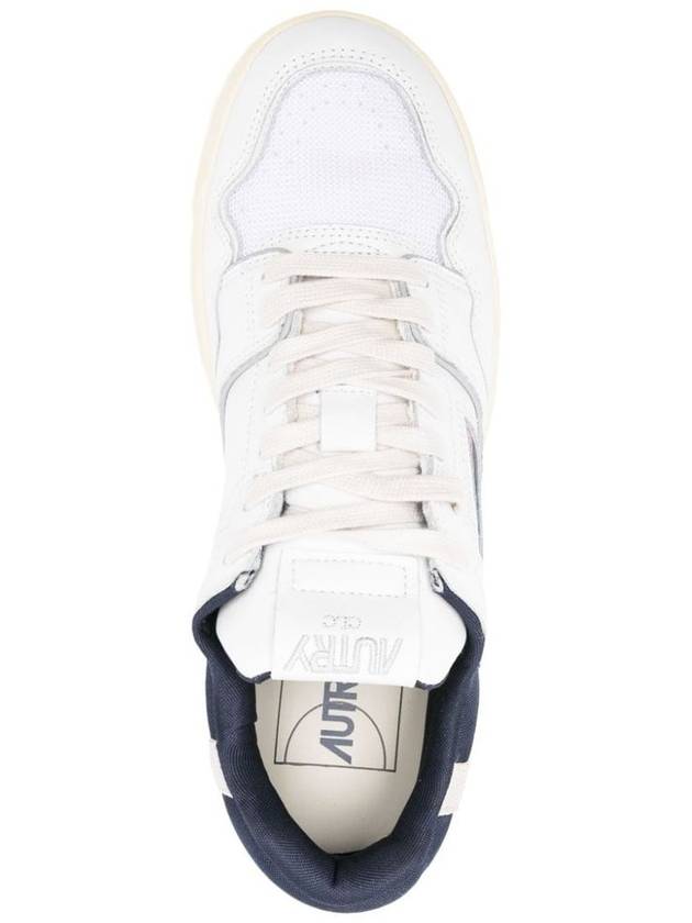 Autry Sneakers Clc In White And Blue Leather - AUTRY - BALAAN 5