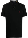 Men's Red Embroidered Logo Polo Shirt Black - POLO RALPH LAUREN - BALAAN 2