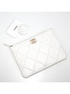 19 Lambskin medium clutch bag white - CHANEL - BALAAN 7