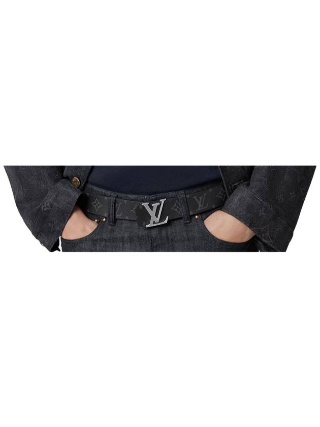 LV Initiales Reversible Monogram Leather Belt Black - LOUIS VUITTON - BALAAN 4