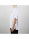 Cotton Oversized Pocket Short Sleeve T-Shirt White - THOM BROWNE - BALAAN 3