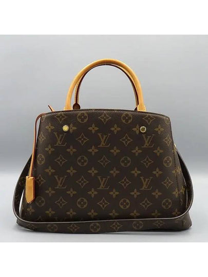 M41056 Monogram Canvas Montaigne MM Tote Bag Shoulder Strap 2WAY - LOUIS VUITTON - BALAAN 2