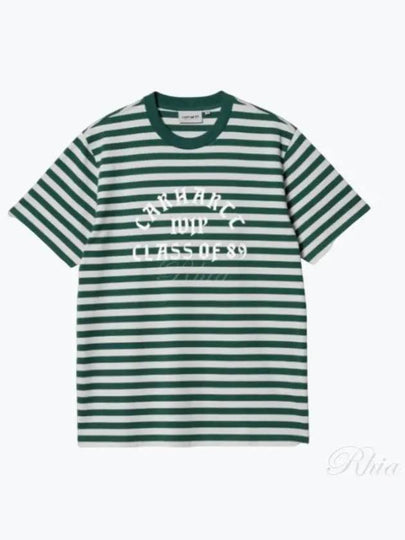 Scotty Striped Short Sleeve T-Shirt White Green - CARHARTT WIP - BALAAN 2