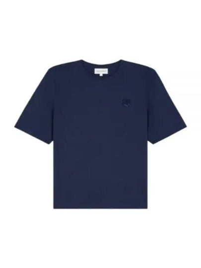 Bold Fox Head Patch Comfort Short Sleeve T-Shirt Navy - MAISON KITSUNE - BALAAN 2