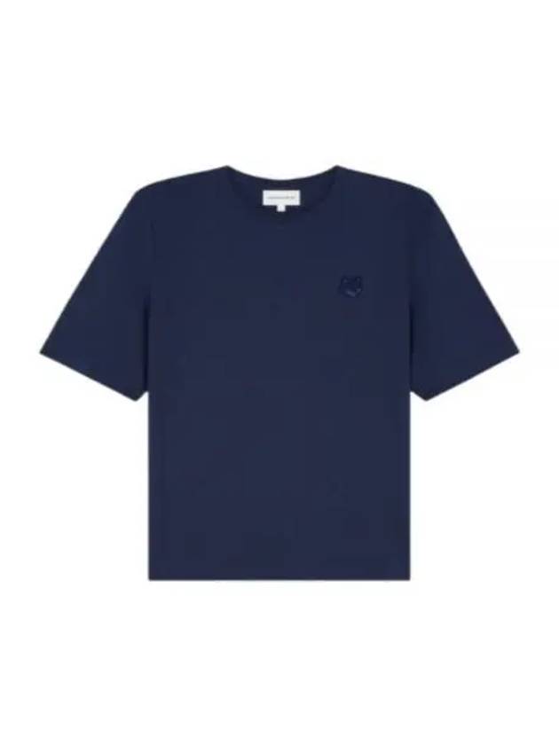 Bold Fox Head Patch Comfort Short Sleeve T-Shirt Navy - MAISON KITSUNE - BALAAN 2