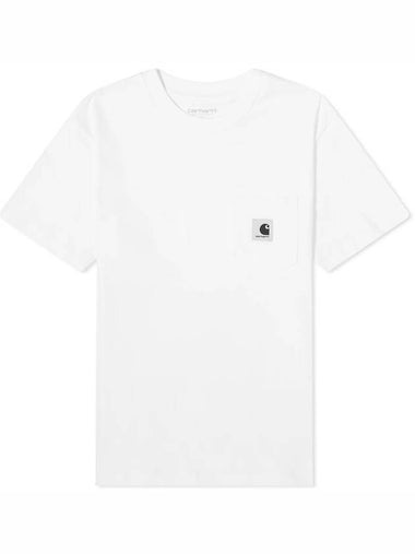 Pocket Short Sleeve T-Shirt White - CARHARTT WIP - BALAAN 1