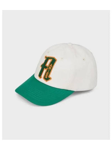 U Varsity CAP OFFWHITE off white green - ARIES - BALAAN 1