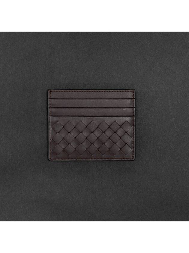 Intrecciato Weaving Nappa Card Wallet Brown - BOTTEGA VENETA - BALAAN 6