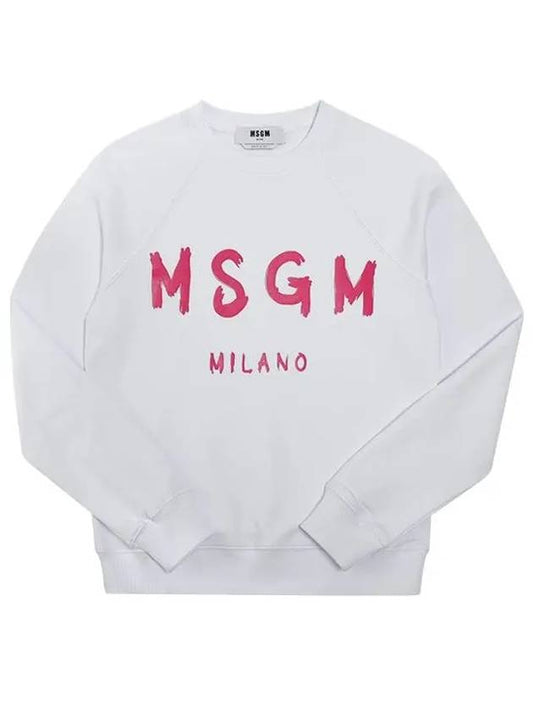 Women's Milano Logo Sweatshirt White - MSGM - BALAAN 2