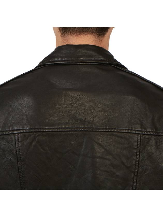 Milo Biker Leather Jacket Black - ALLSAINTS - BALAAN 10