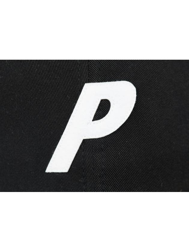 P logo 6 panel ball cap black - PALACE - BALAAN.
