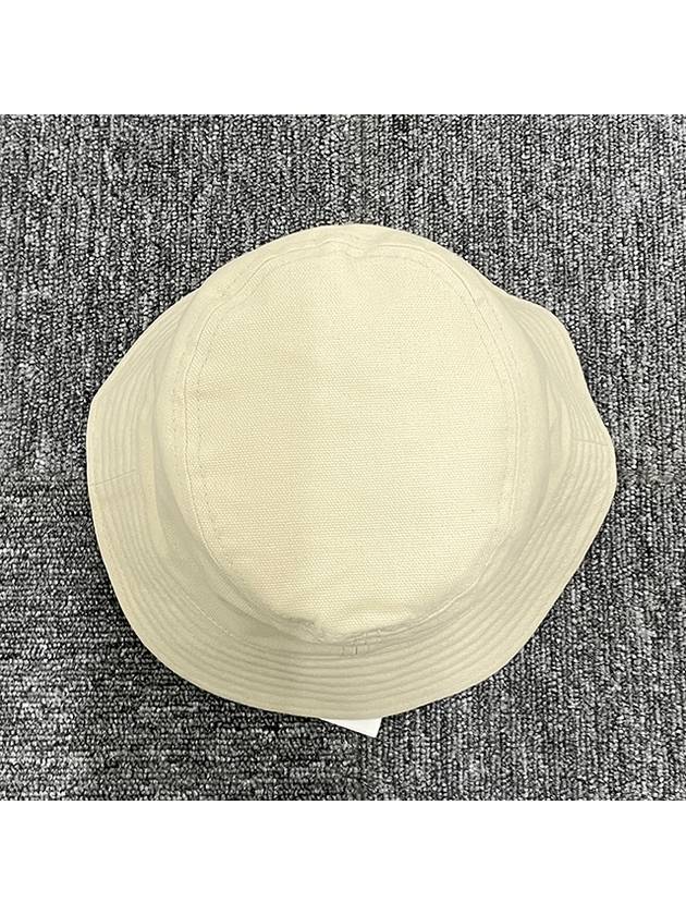 Haley Embroidered Logo Bucket Hat Ivory - ISABEL MARANT - BALAAN 6