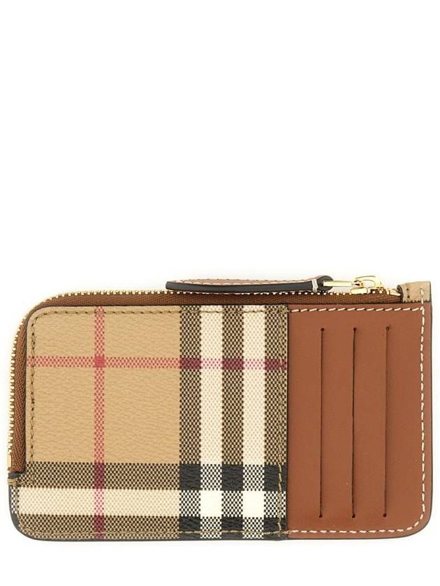 Check Card Wallet Archive Beige - BURBERRY - BALAAN 3