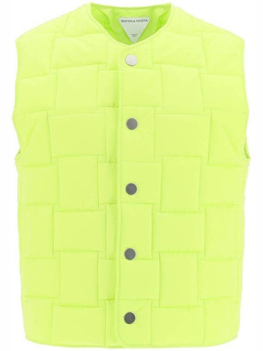 Intrecciato Padding Vest Acid Kiwi - BOTTEGA VENETA - BALAAN 1