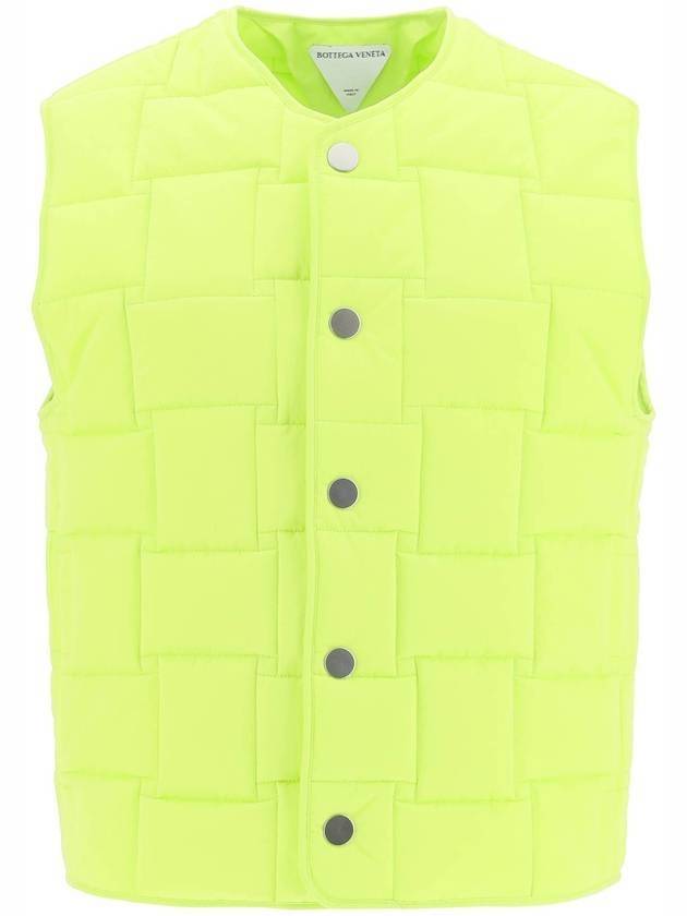 Intrecciato Padding Vest Acid Kiwi - BOTTEGA VENETA - BALAAN 1