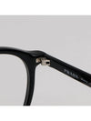 Eyewear Logo Round Eyeglasses Black - PRADA - BALAAN 7