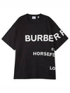 Horseferry Short Sleeve T-Shirt Black - BURBERRY - BALAAN 2