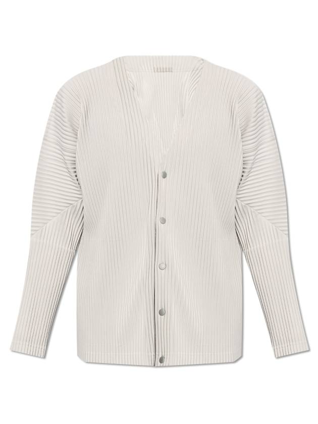 Pleated Cardigan Grey - ISSEY MIYAKE - BALAAN 2