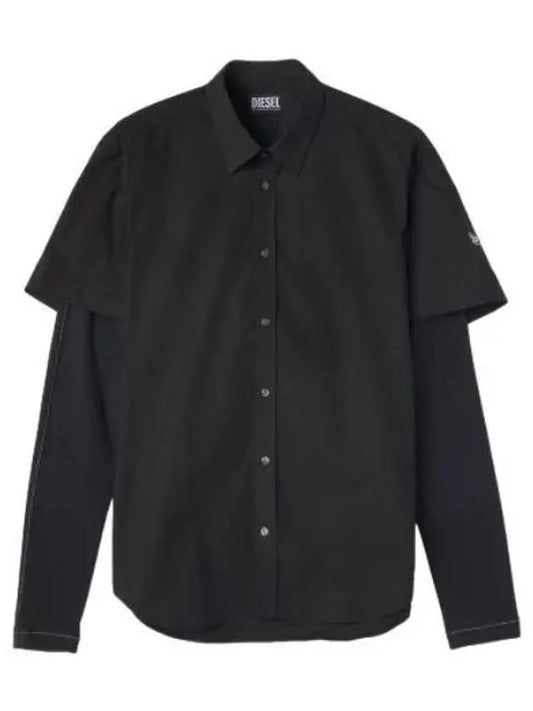 marley short sleeve shirt black - DIESEL - BALAAN 1