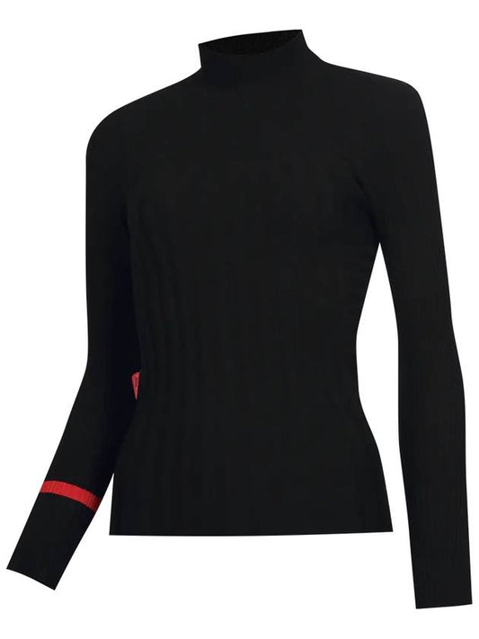 women high neck ribbed sweater - TITLEIST - BALAAN 1