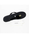 Women's CC Logo Flip Flops Black - CHANEL - BALAAN 11