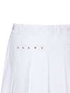 Official W LOGO BAND POINT PLEATS SQ WH - ANEWGOLF - BALAAN 6