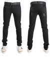 G33CLT G8A61 N0000 Black Taped Jeans 14 Gold Pants - DOLCE&GABBANA - BALAAN 3