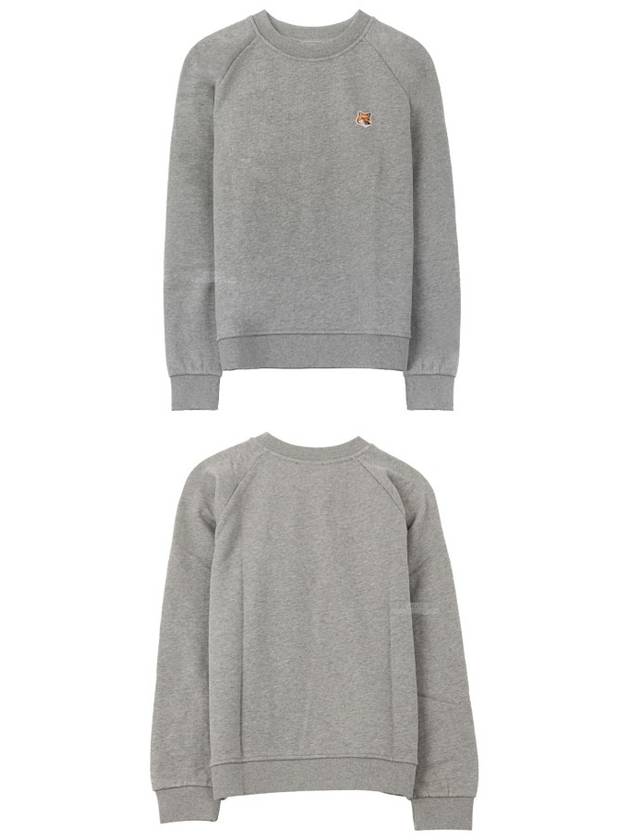 Fox Head Patch Adjusted Sweatshirt Grey Melange - MAISON KITSUNE - BALAAN 6