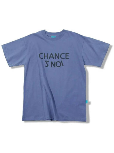 Women s SSTSK BL Snowy Half Crew Neck Short Sleeve T Shirt Blue - CHANCE'S NOI - BALAAN 1