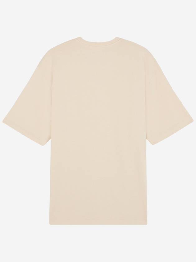 Bold Fox Head Patch Oversized Short Sleeve T-Shirt Beige - MAISON KITSUNE - BALAAN 3