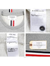 Center Back Stripe Crewneck Sweatshirt Light Grey - THOM BROWNE - BALAAN 7