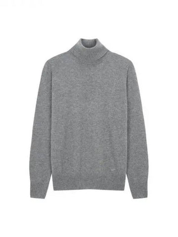 Men s Easy Cashmere Turtleneck Knit Melange Gray 271100 - EMPORIO ARMANI - BALAAN 1