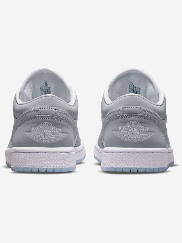 Air Jordan 1 Low Top Sneakers White Wolf Grey - NIKE - BALAAN 4