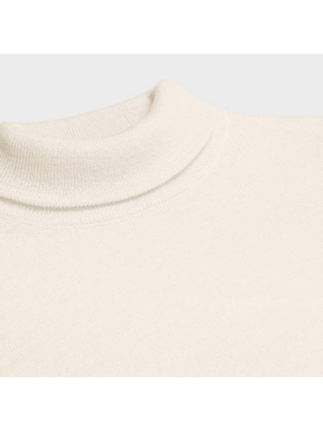 Triomphe Embroidered Turtleneck Sleeveless Off-White - CELINE - BALAAN 4