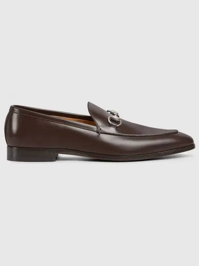 Men's Horsebit Leather Loafer Dark Brown - GUCCI - BALAAN 2