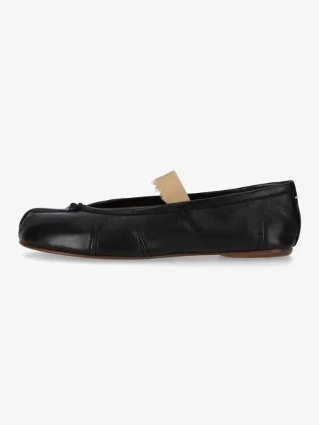 Tabi Ballerina Elastic Band Flat Shoes Black Nude S39WZ0104P6853HA334 - MAISON MARGIELA - BALAAN 1